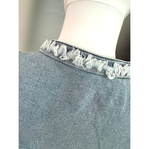 MAZIK denim mix mini dress 1X 2X 3X - Picture 8 of 9